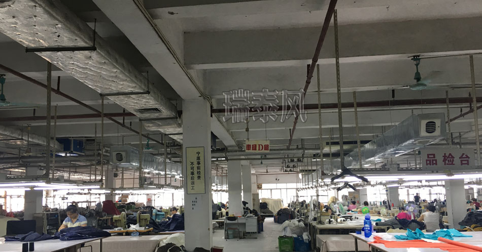 服裝、制衣、皮革廠降溫方案